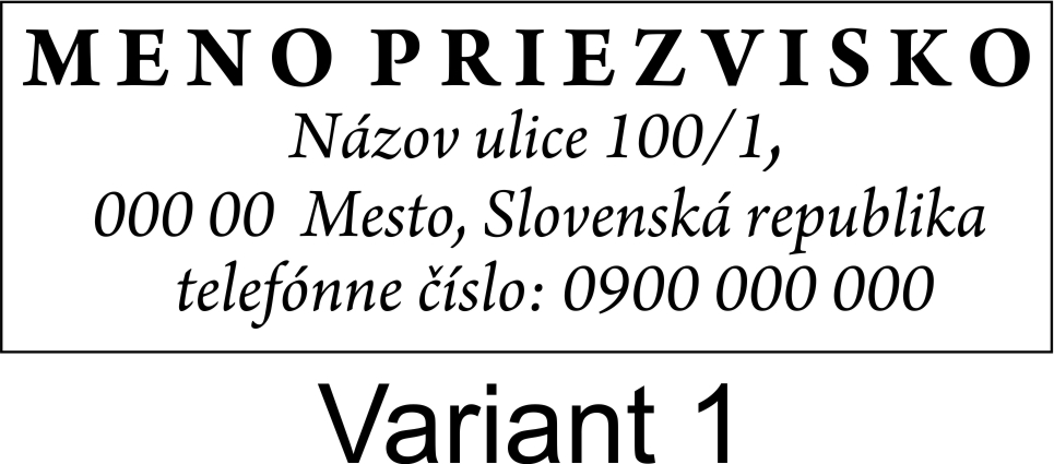 Pečiatka Colop EOS 20 KIT 