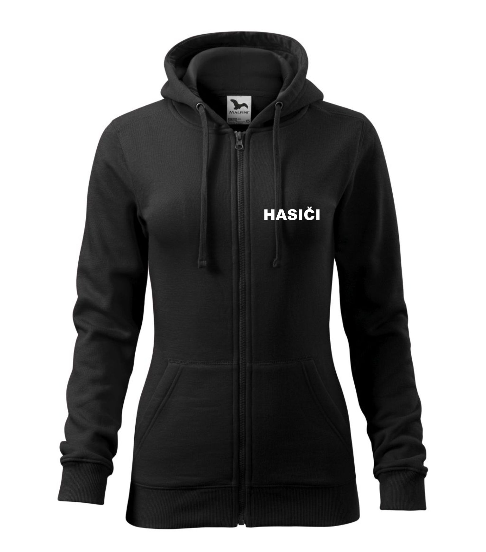 Dámska čierna mikina s nápisom HASIČI