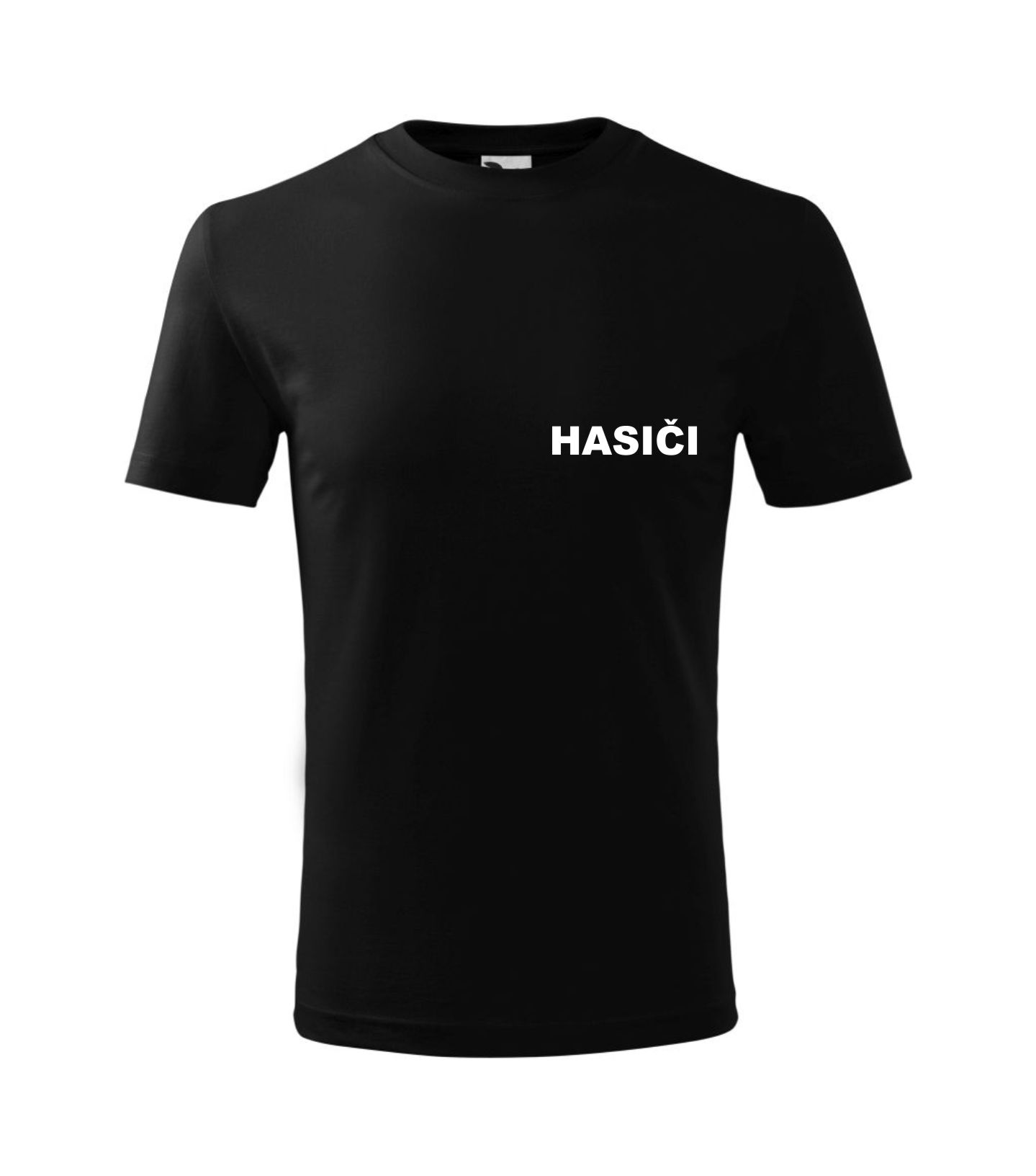 Detské čierne tričko s nápisom HASIČI