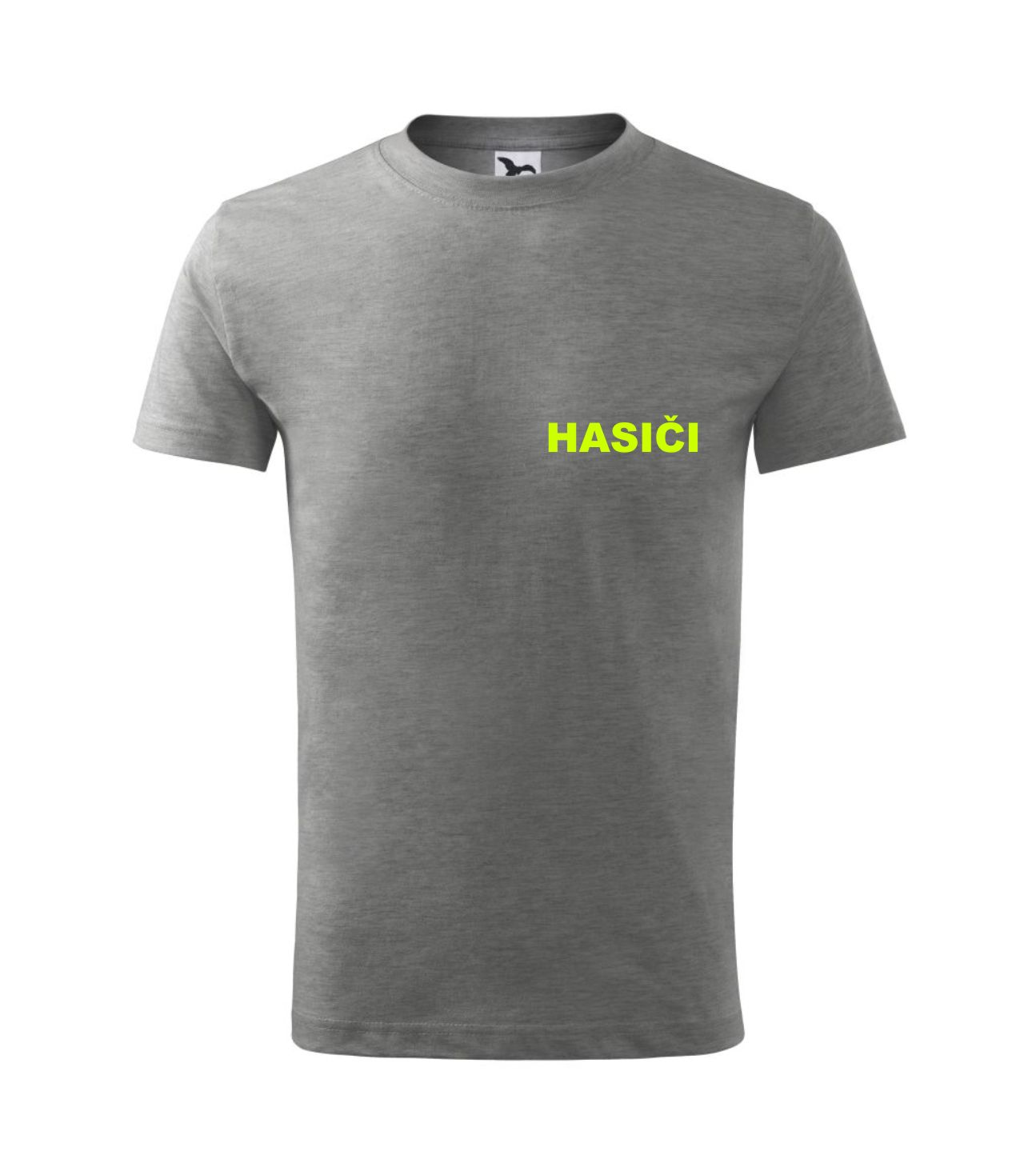 Detské sivé tričko s nápisom HASIČI