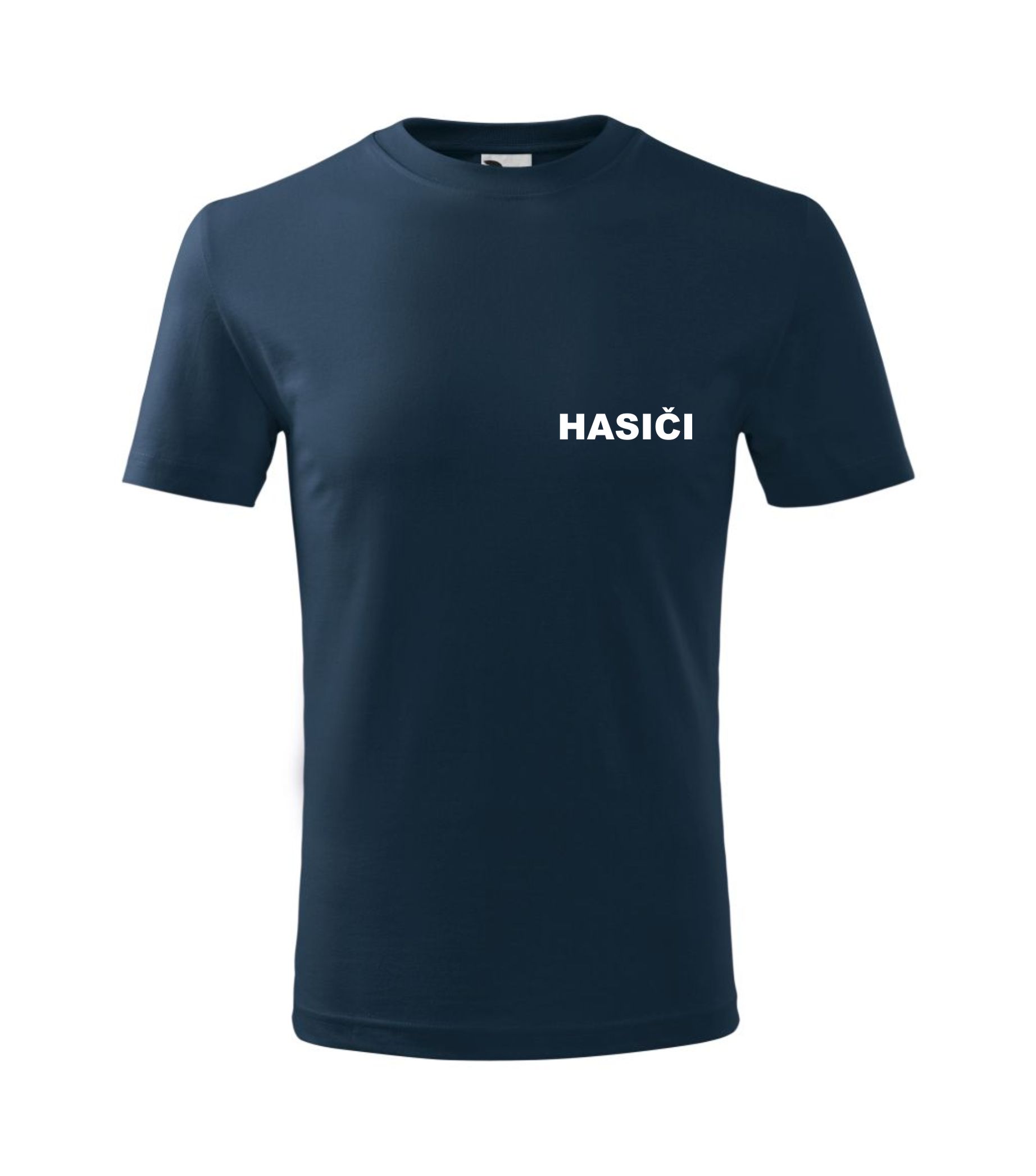 Detské tmavomodré tričko s nápisom HASIČI