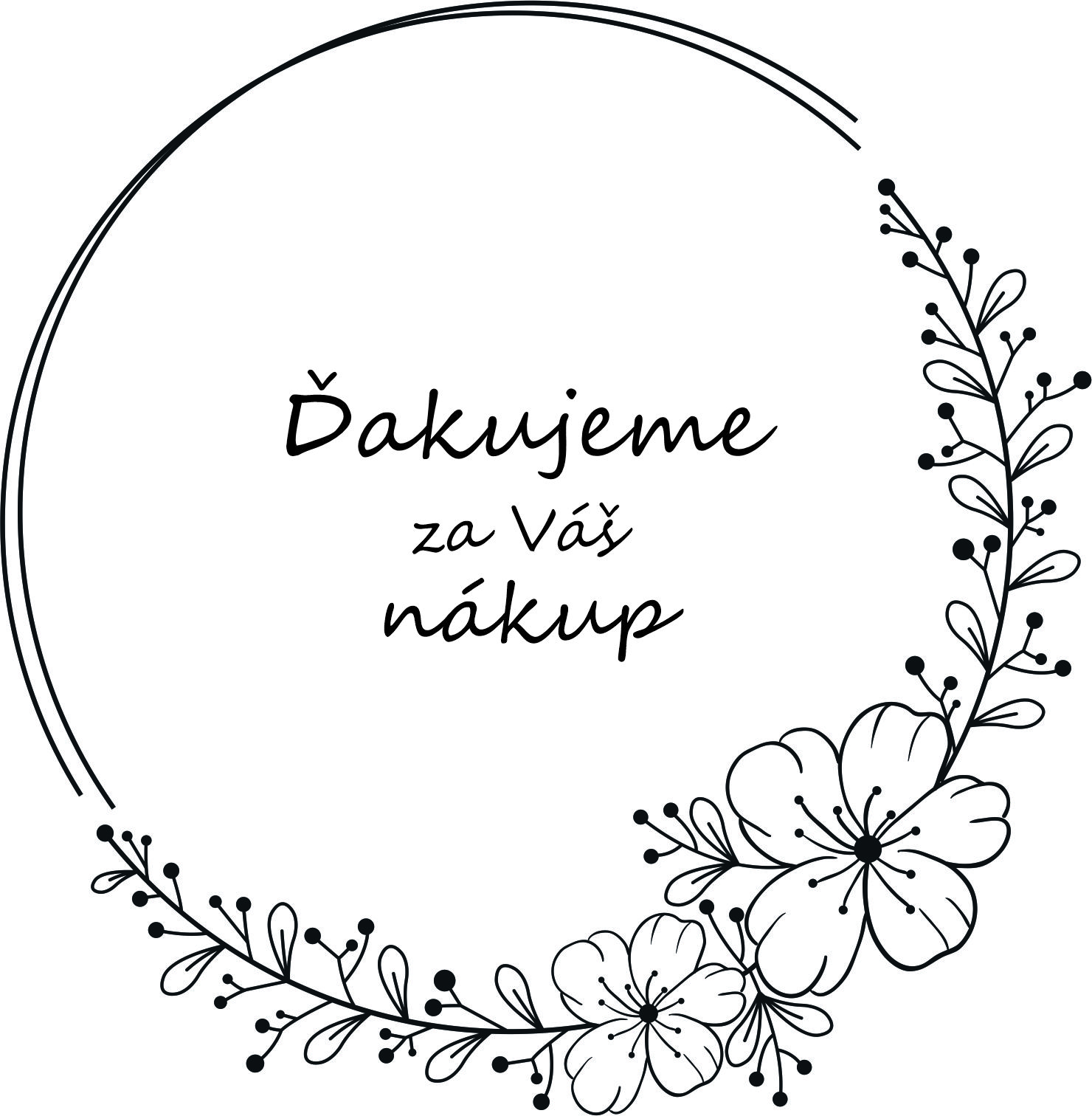 Nálepka kruh - priemer 6 cm 