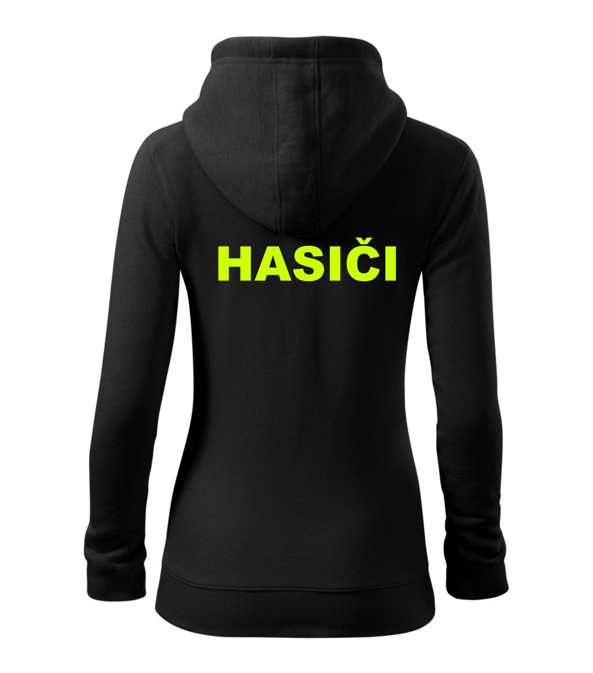 Dámska čierna mikina s nápisom HASIČI