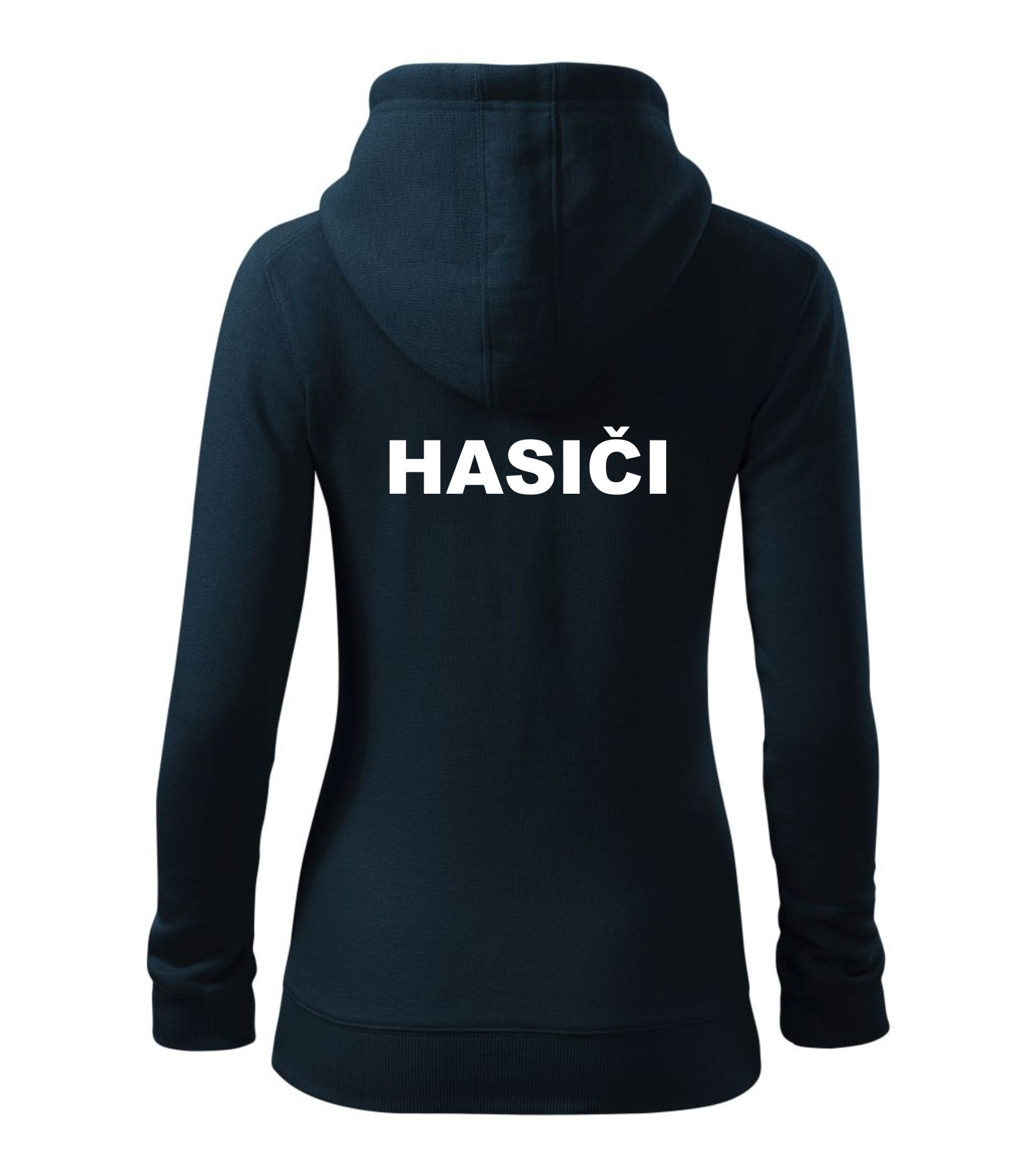 Dámska mikina tmavomodrá s nápisom HASIČI