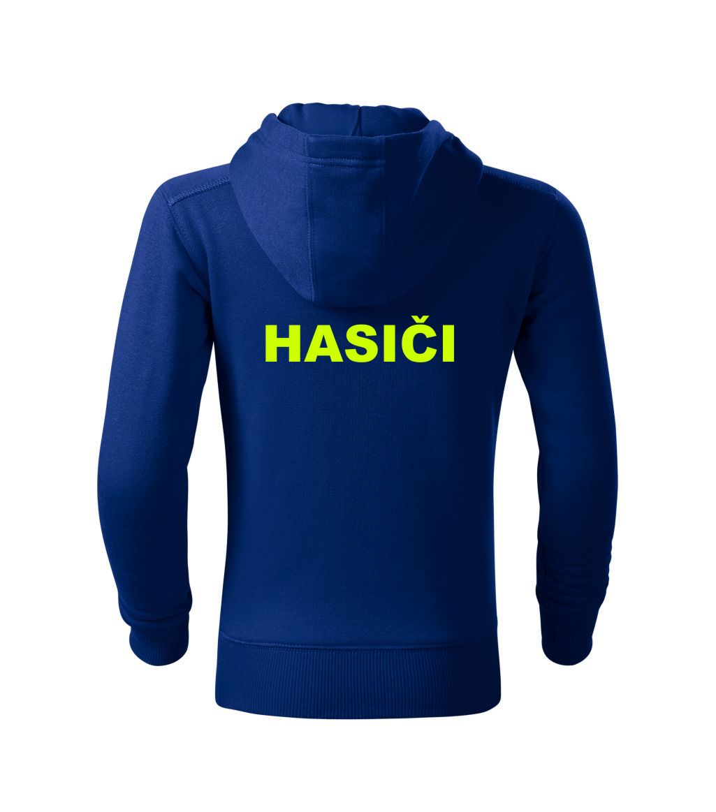 Detská mikina tmavo modrá s nápisom HASIČI