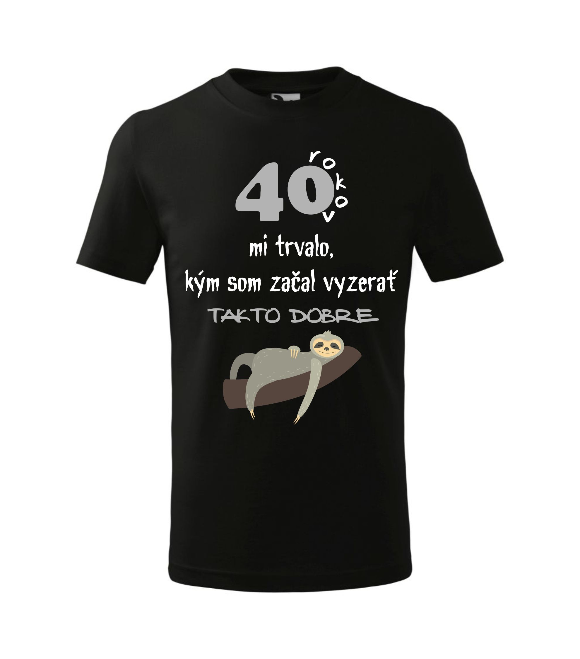 Pánske darčekové tričko - čierne 