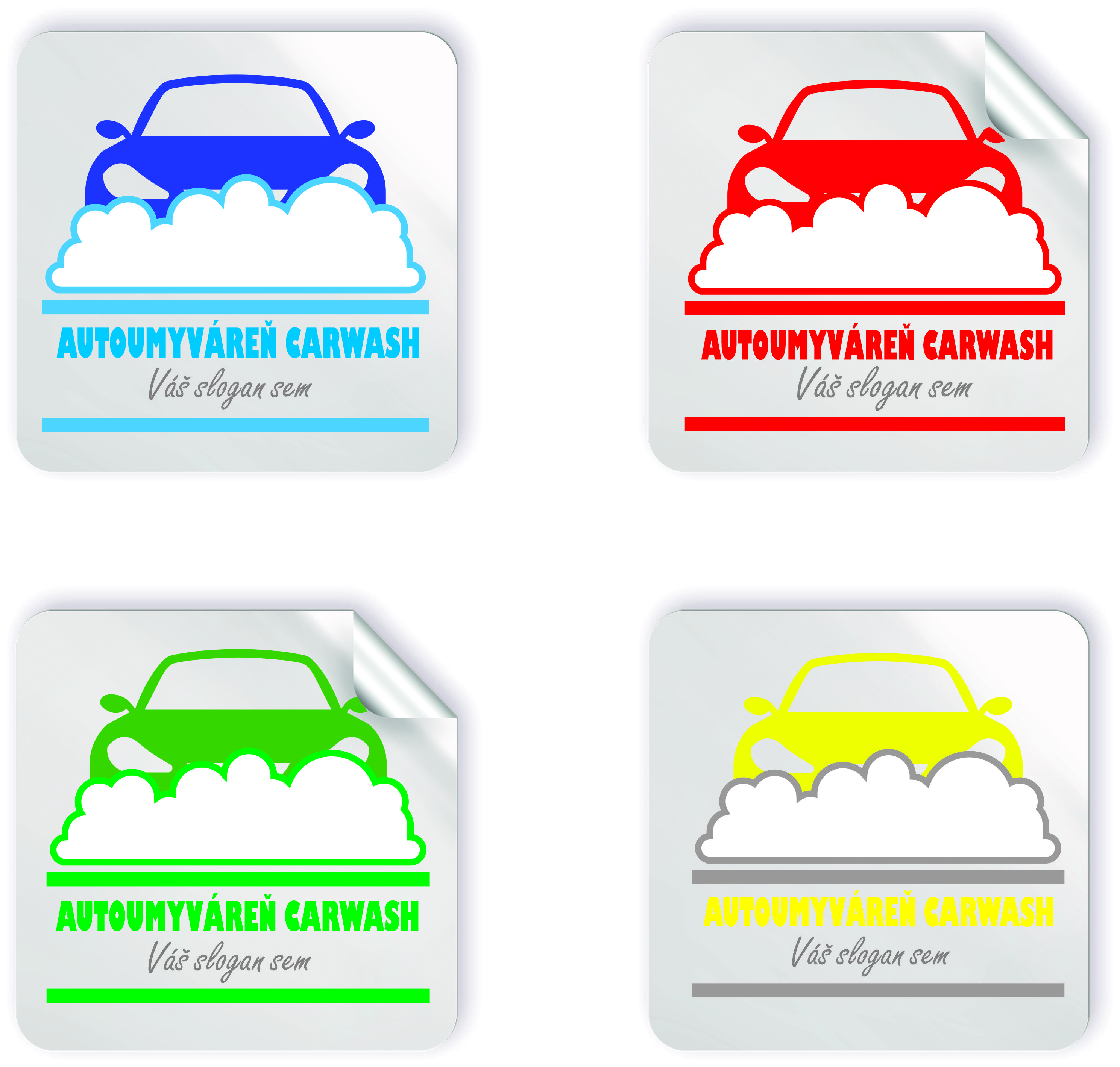 Nálepka štvorec 3x3 cm