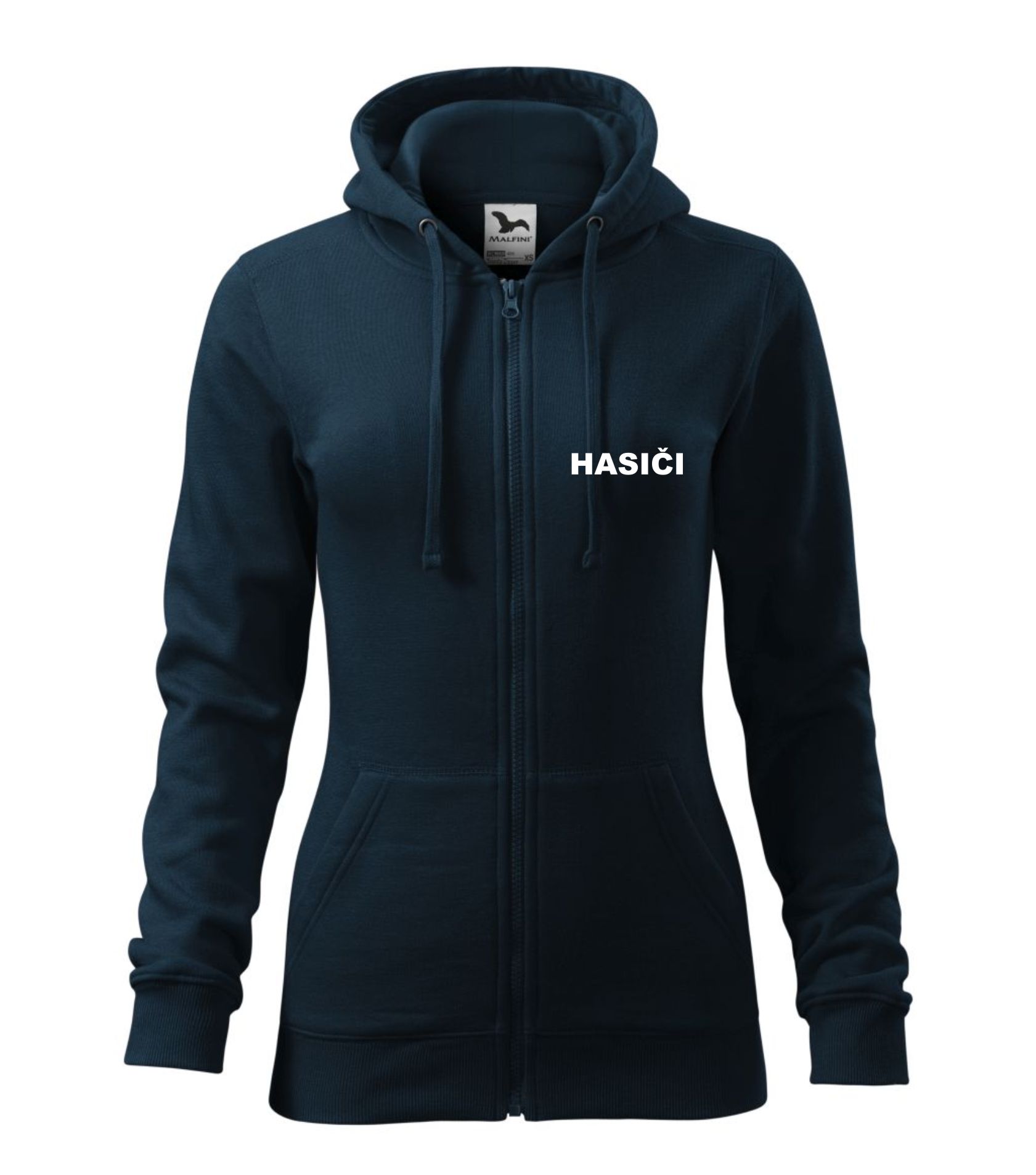 Dámska mikina tmavomodrá s nápisom HASIČI