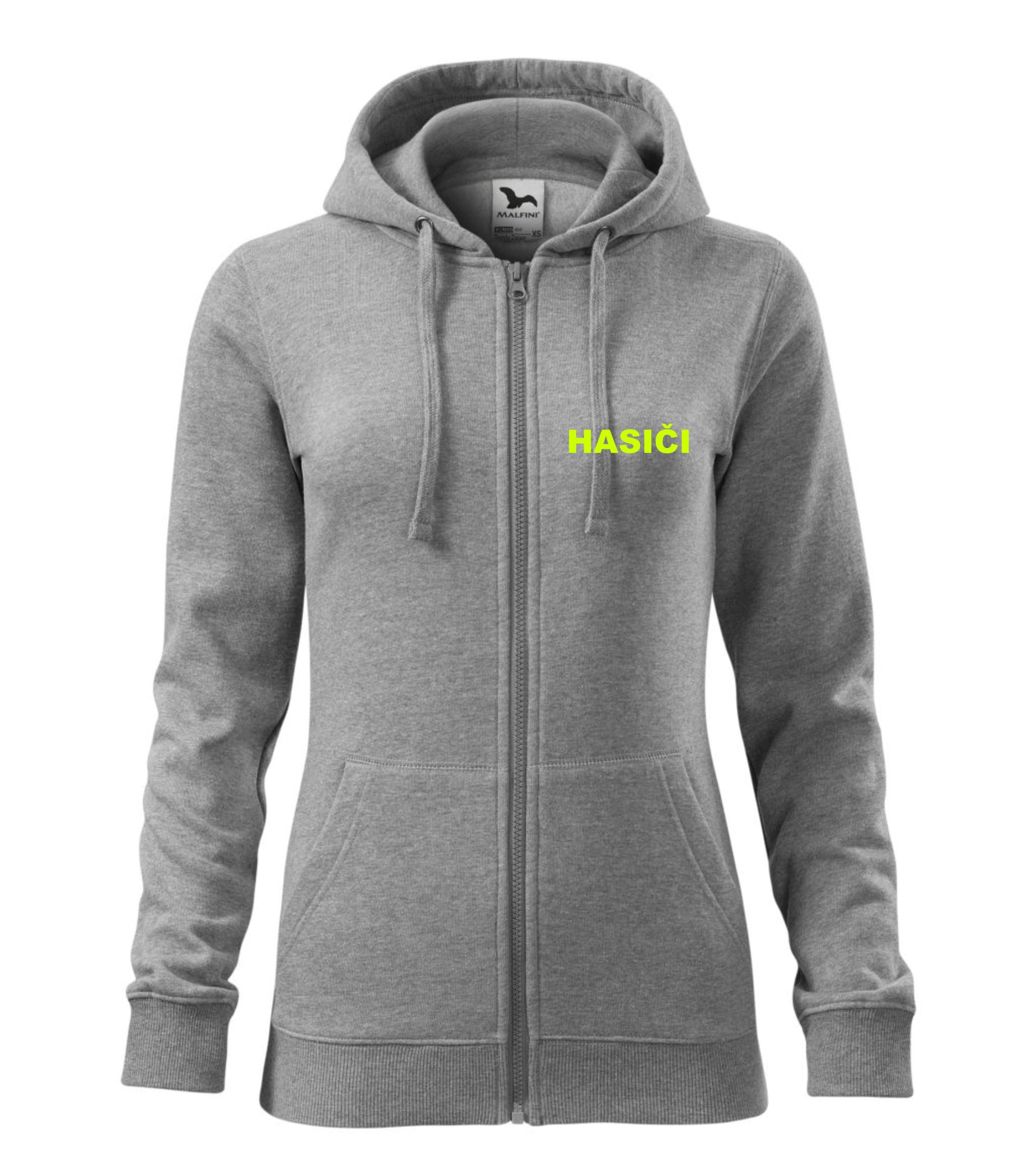 Dámska mikina sivá s nápisom HASIČI