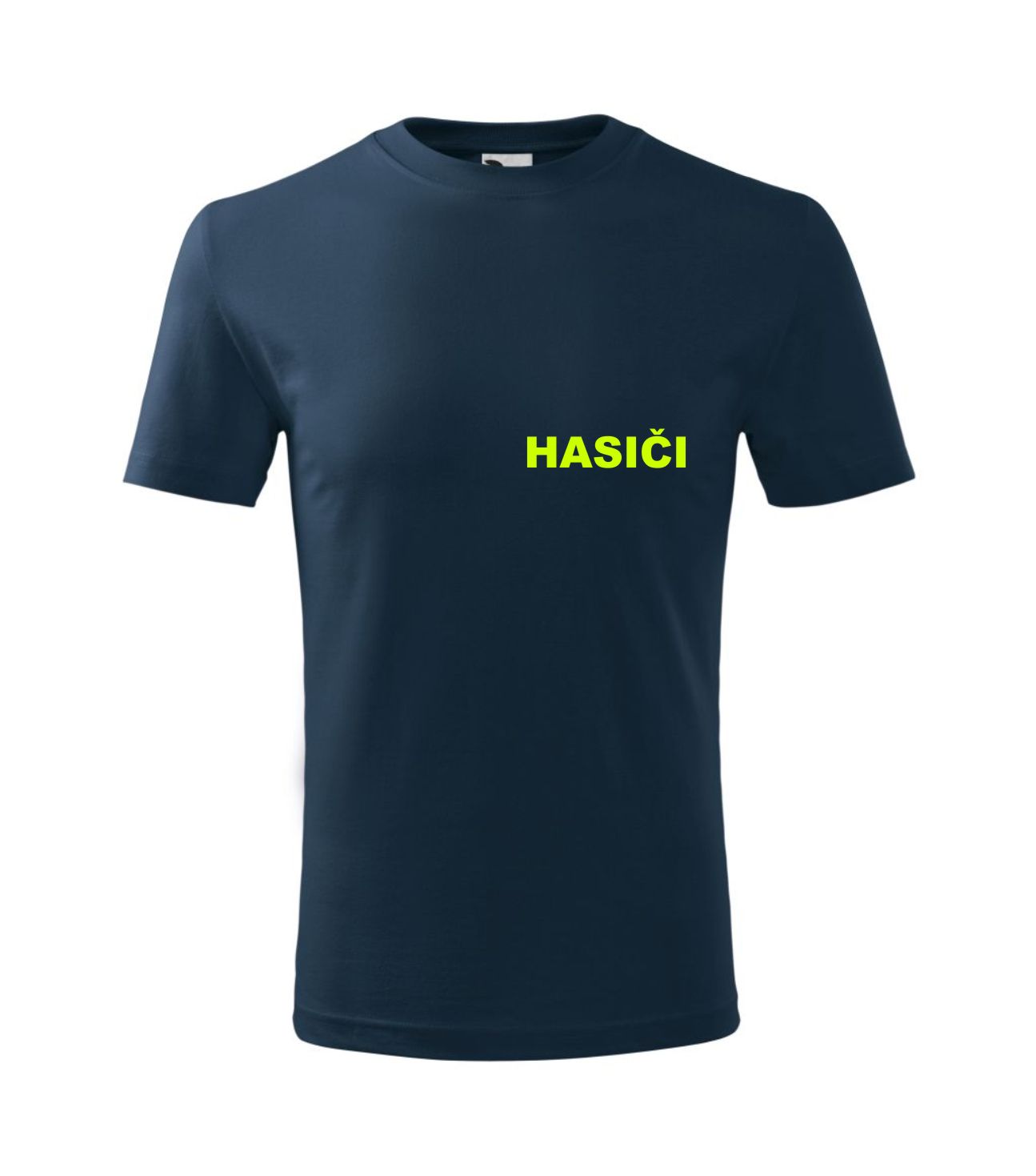 Detské tmavomodré tričko s nápisom HASIČI