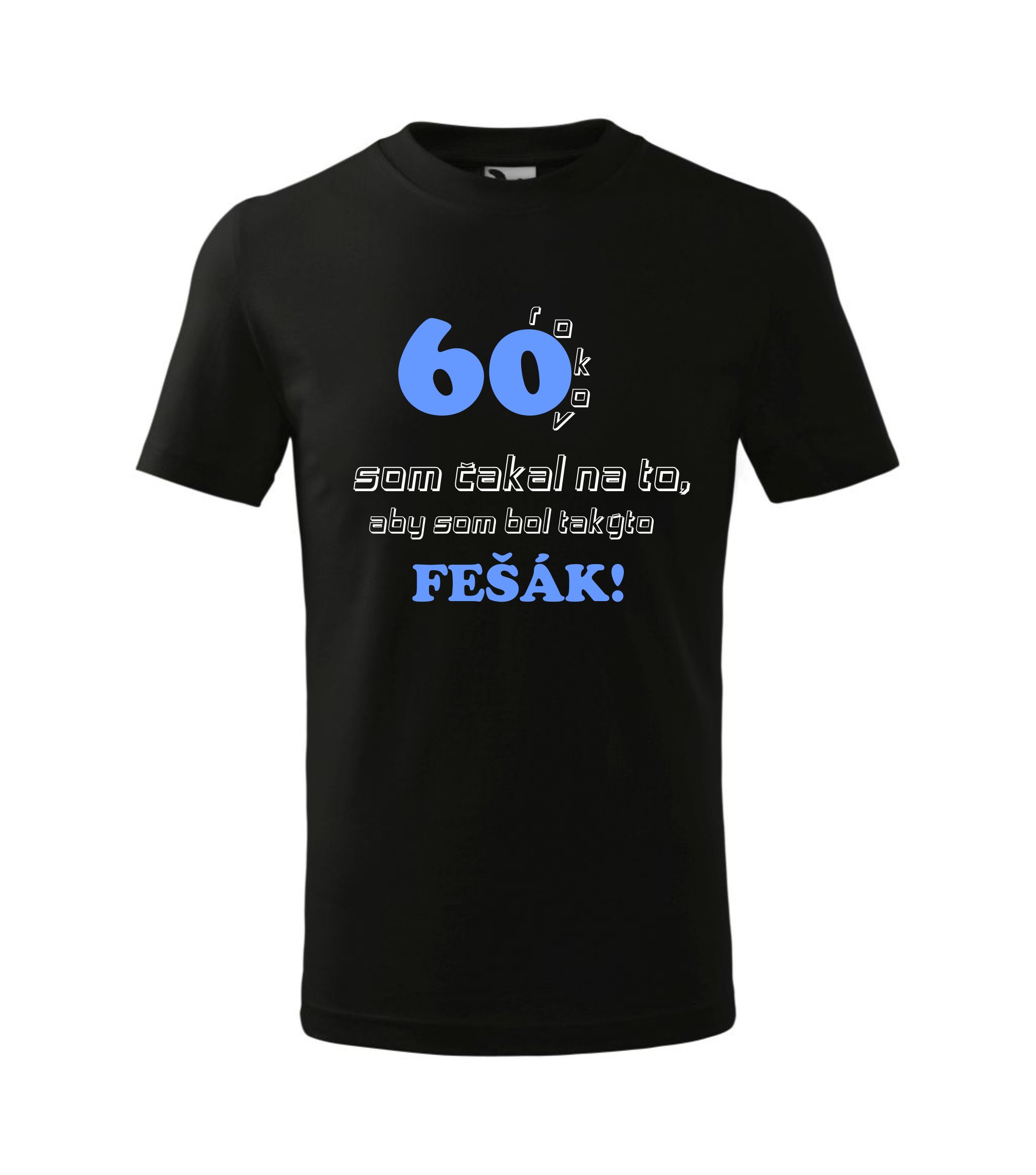 Pánske darčekové tričko - fešák - čierne 