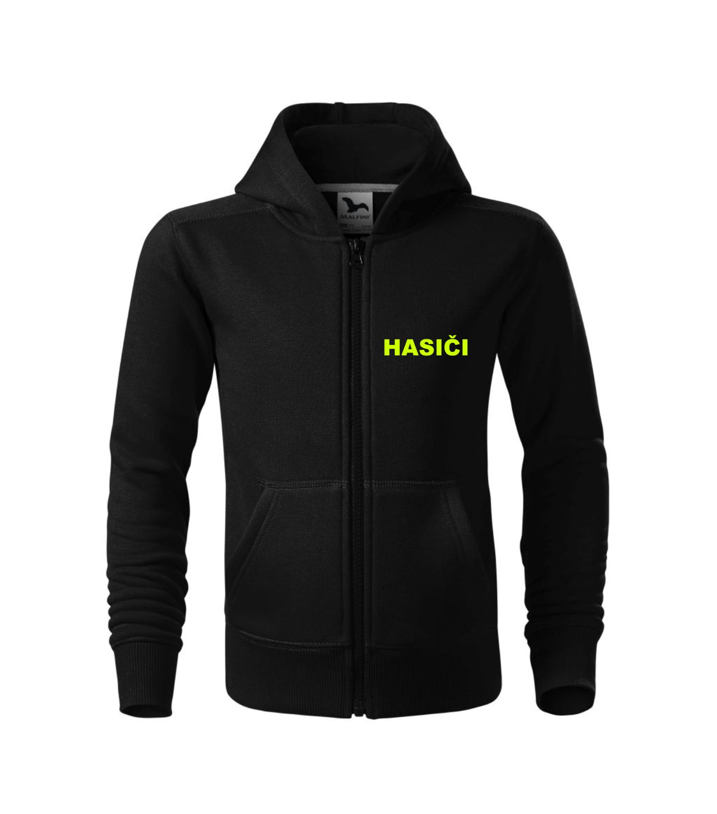 Detská mikina čierna s nápisom HASIČI