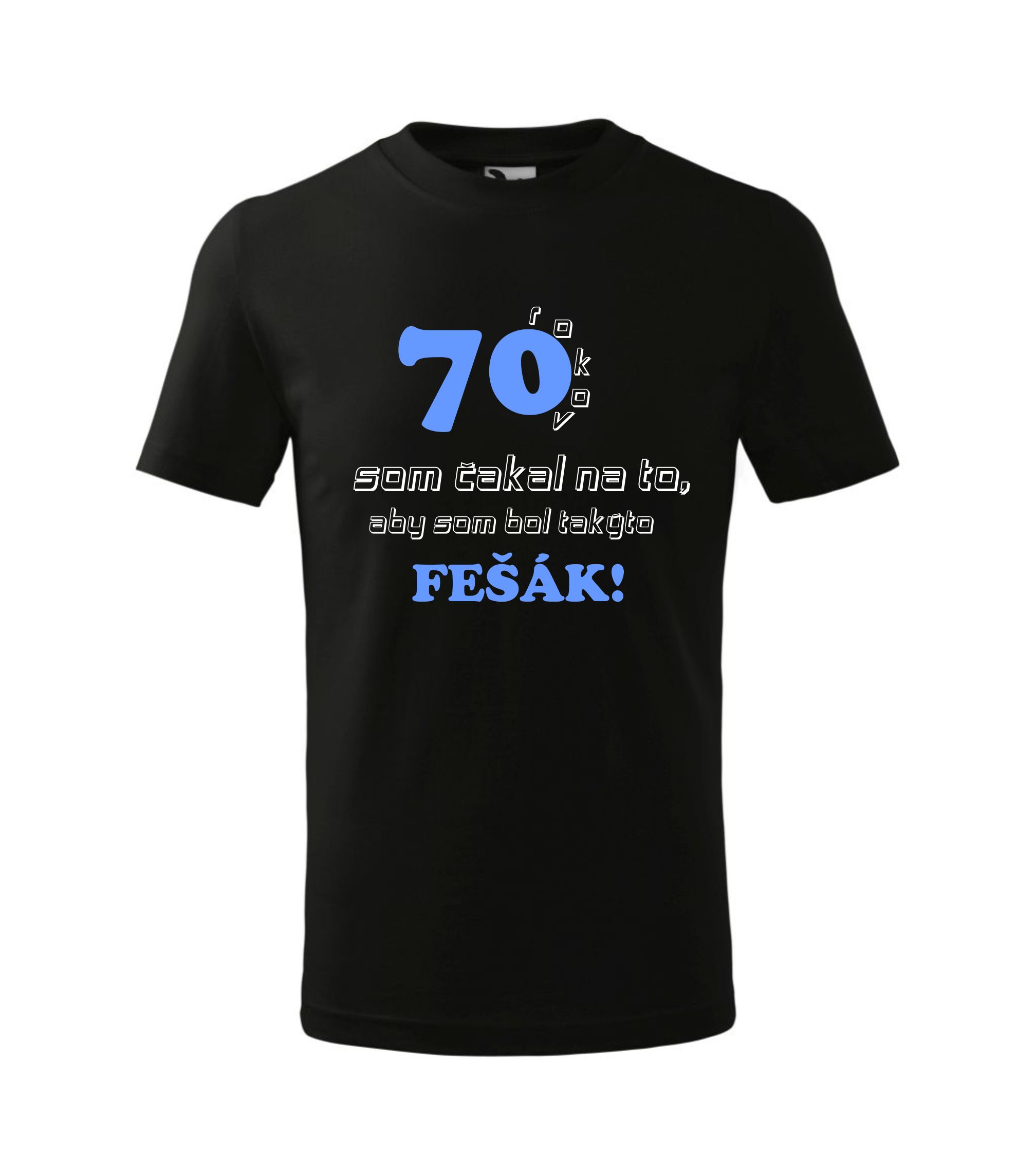 Pánske darčekové tričko - fešák - čierne 