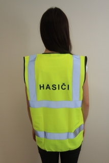 Reflexná vesta s nápisom HASIČI