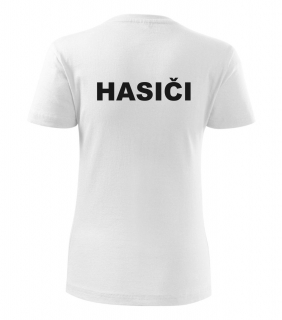 Dámske tričko biele s nápisom HASIČI