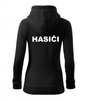 Dámska čierna mikina s nápisom HASIČI