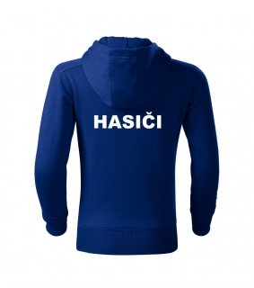 Detská mikina tmavo modrá s nápisom HASIČI