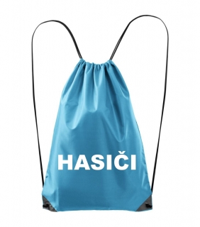 Batoh s nápisom HASIČI - bledomodrý 