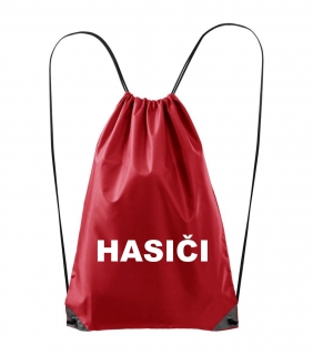 Batoh s nápisom HASIČI - červený