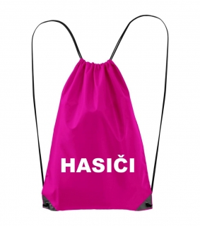 Batoh s nápisom HASIČI - ružová