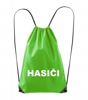 Batoh s nápisom HASIČI - zelená