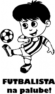 Samolepka - dieťa v aute 