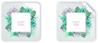 Nálepka štvorec 6x6 cm 